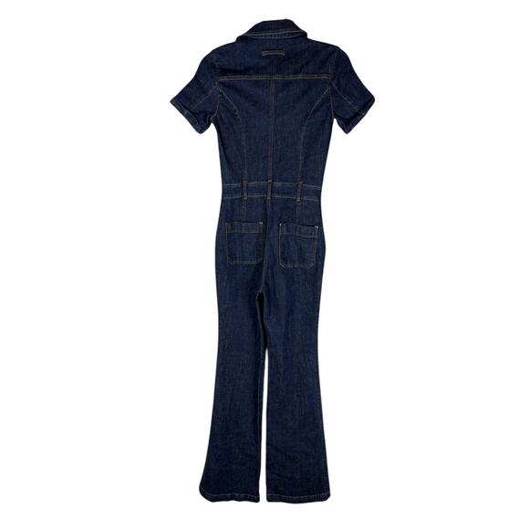Amanda Uprichard Alexia Denim Jumpsuit Vintage Retro Chic Heritage Wash Size XS - Picture 6 of 10